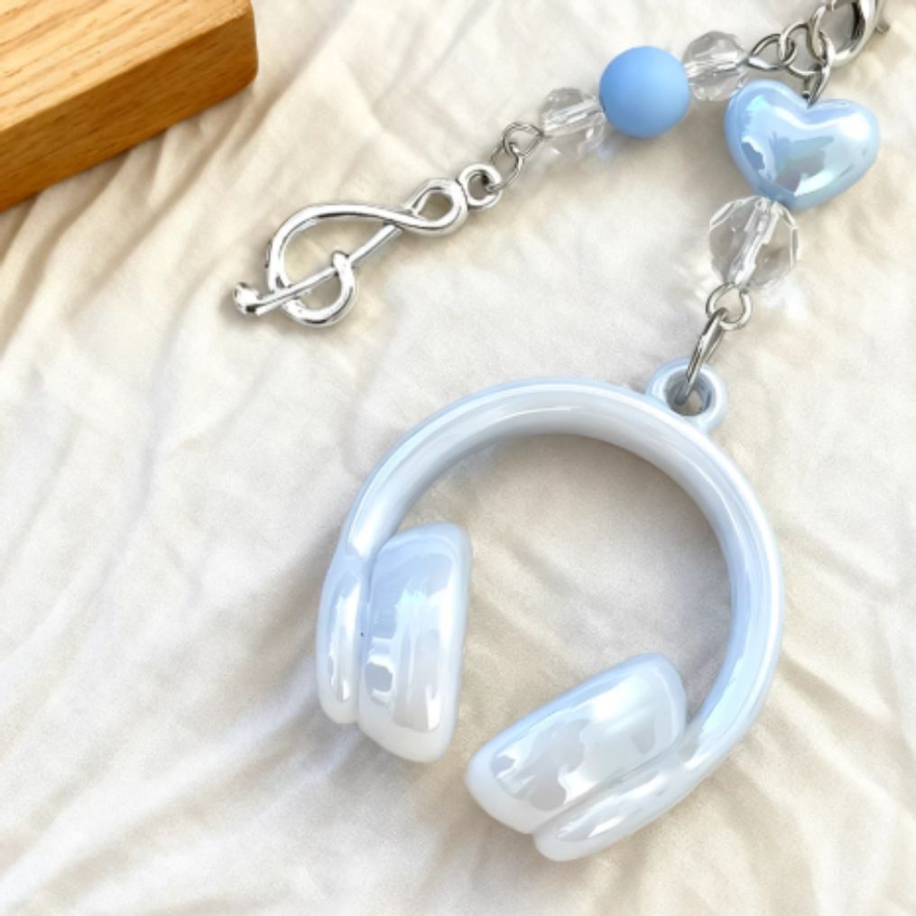 실용적인 미니 이어폰 버즈 키링 가방 장식 소품