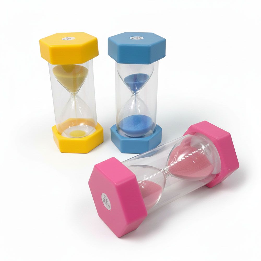 이중구조 안전 3분 모래시계 어린이집 찜질방 명상 타이머 핑크