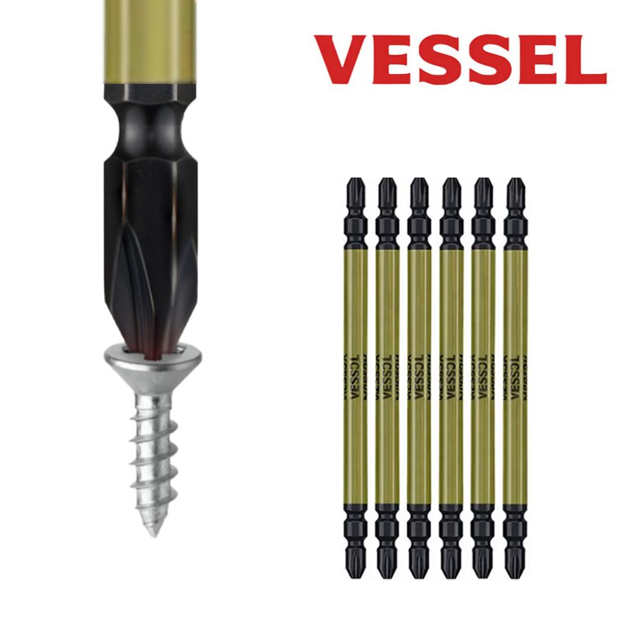 육각비트 임팩 십자팁 2X110mm 블랙 사키스보 슬림비트세트 5PCS