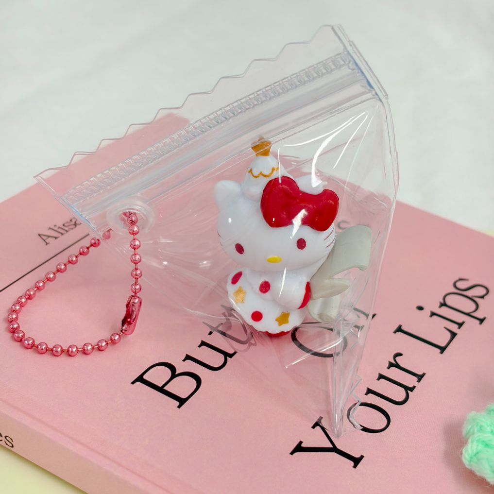 투명 입체 테트라 삼각형 DIY 지퍼백 키링 만들기