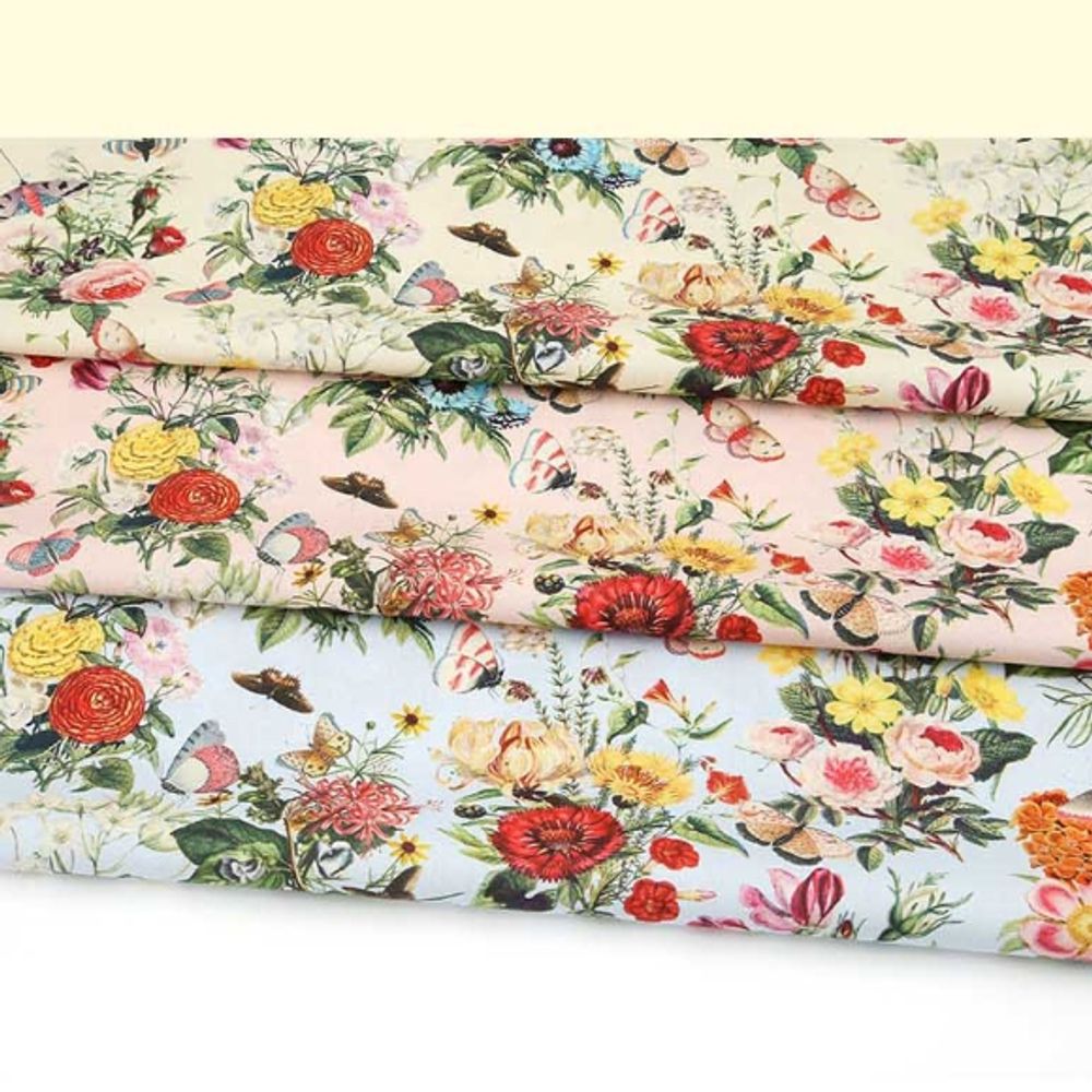 면 원단 나비 106cm(고정폭) X 90cm