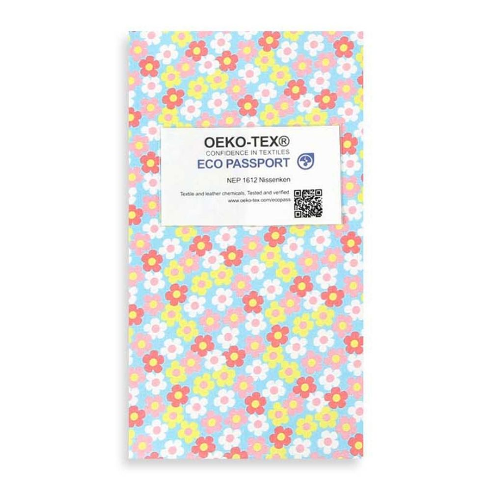 면 원단 플라워 2종 106cm(고정폭) X 90cm