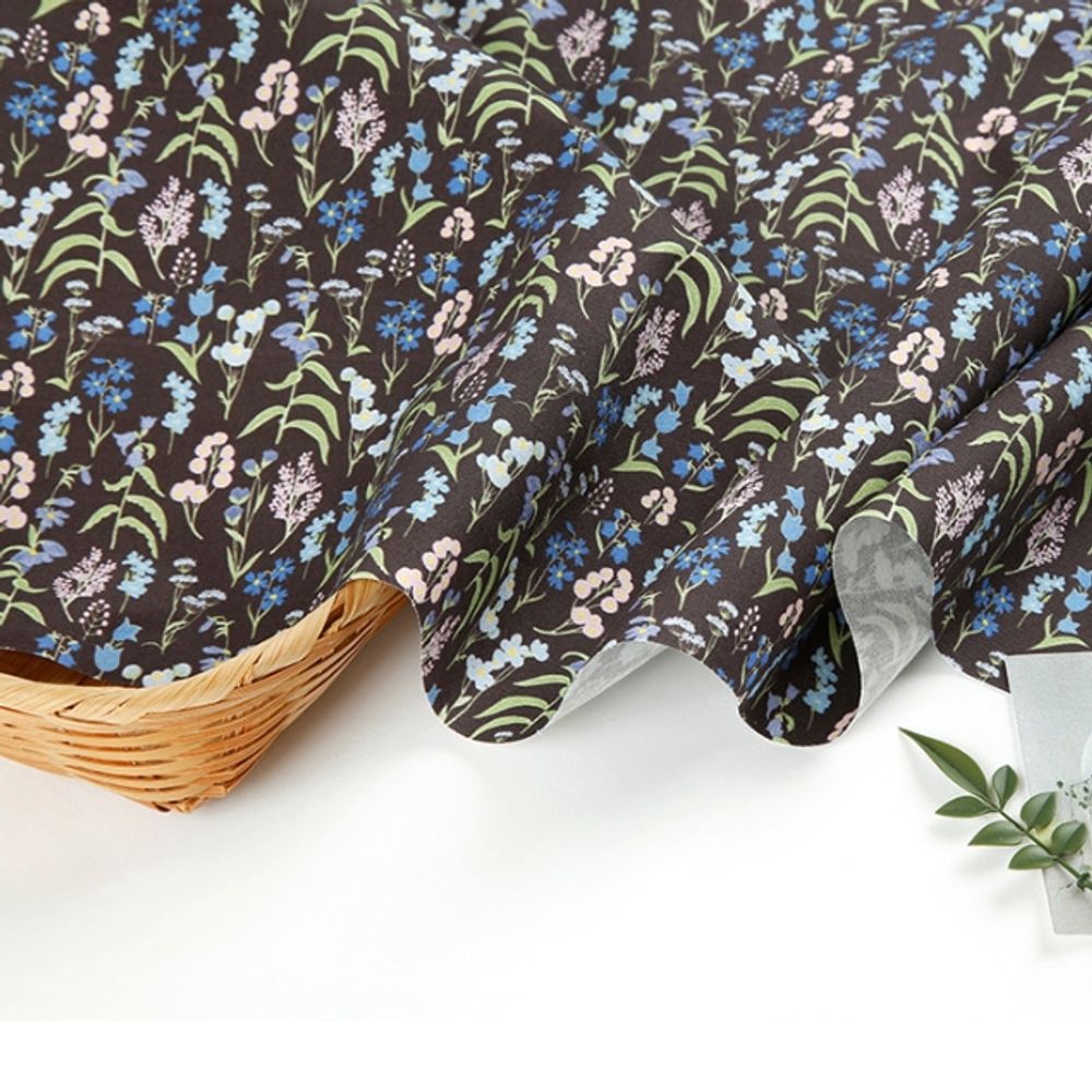 면 원단 플로럴 106cm(고정폭) X 90cm