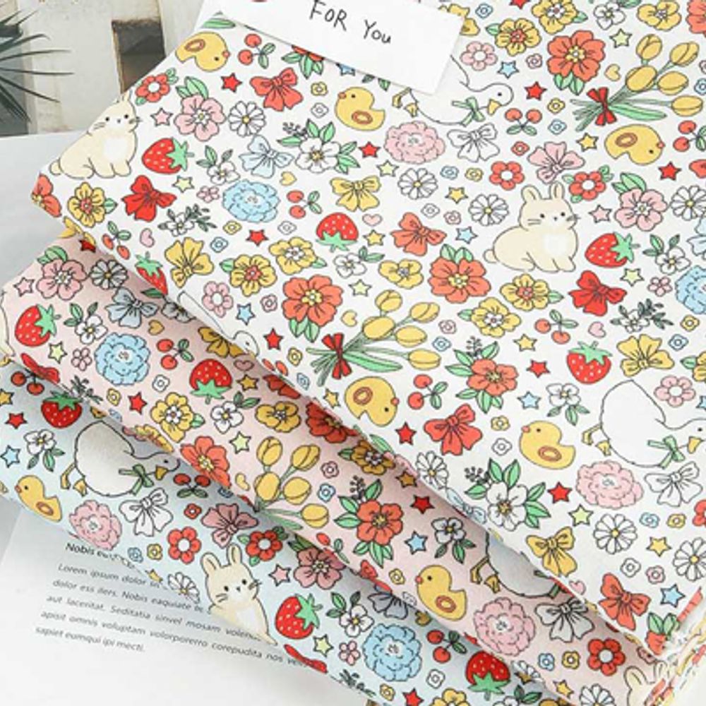 면 원단 프렌즈 106cm(고정폭) X 90cm