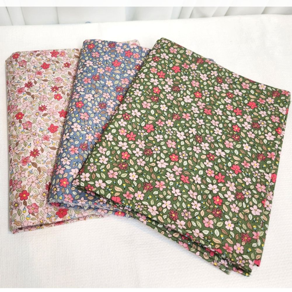 면 원단 플라워 150X90 3종