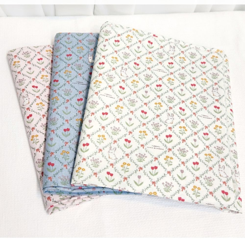 면20수 원단 튤립 3종 150X90