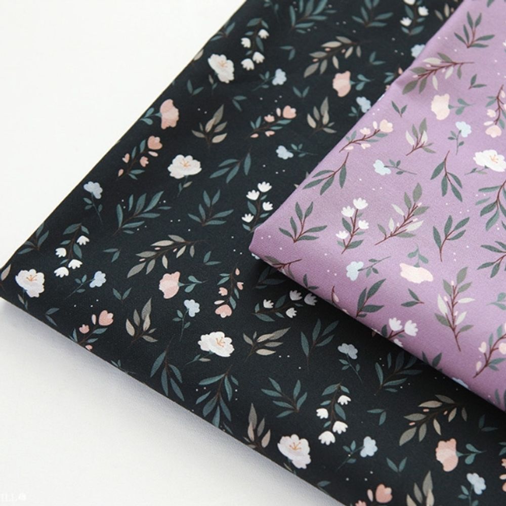 면 원단 로즈 2종 가로110cmX세로90cm