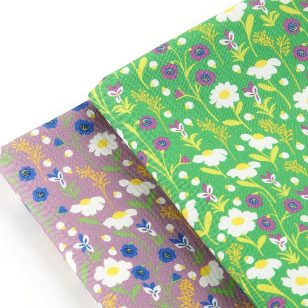 면 원단 꽃 106cm(고정폭) X 90cm 2종