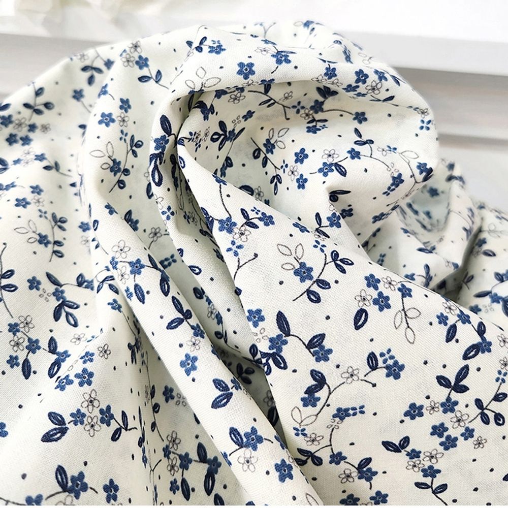 면 원단 심플한 꽃 160X90 3종