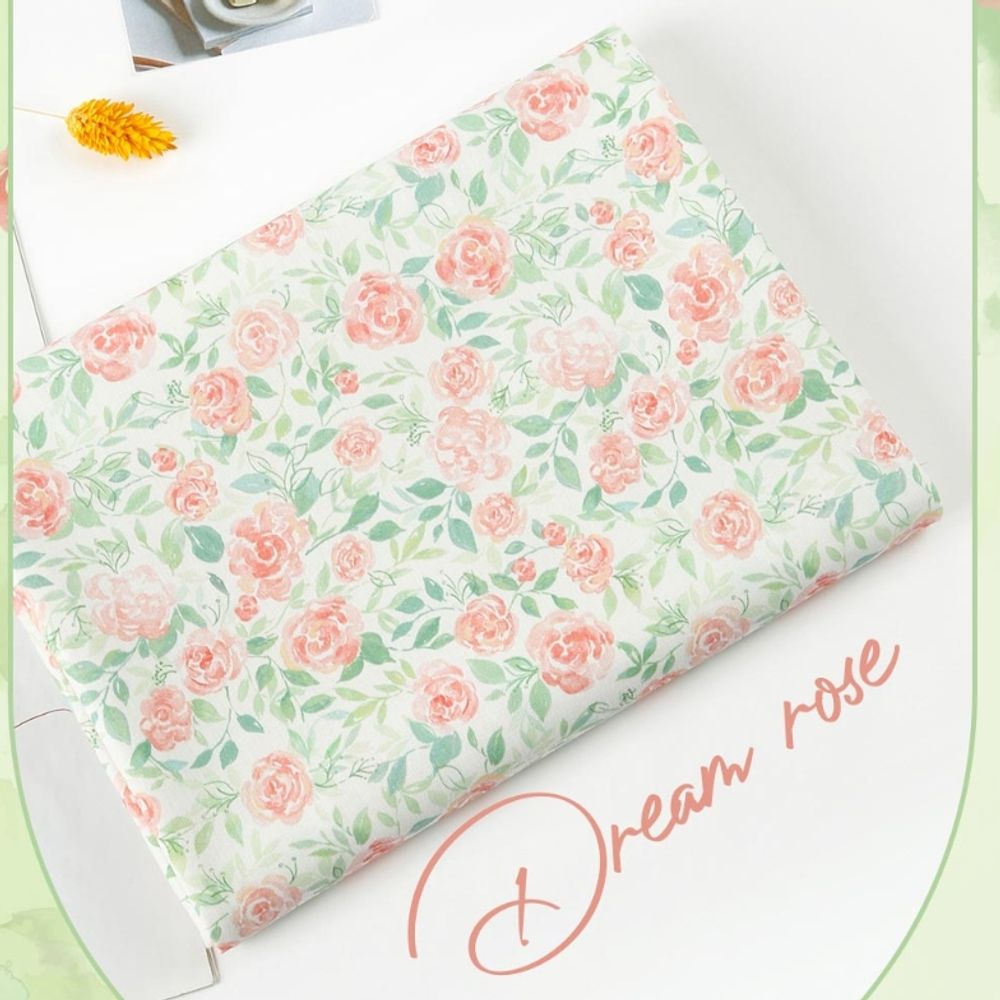 면 원단 106cm(고정폭) X 90cm 로즈