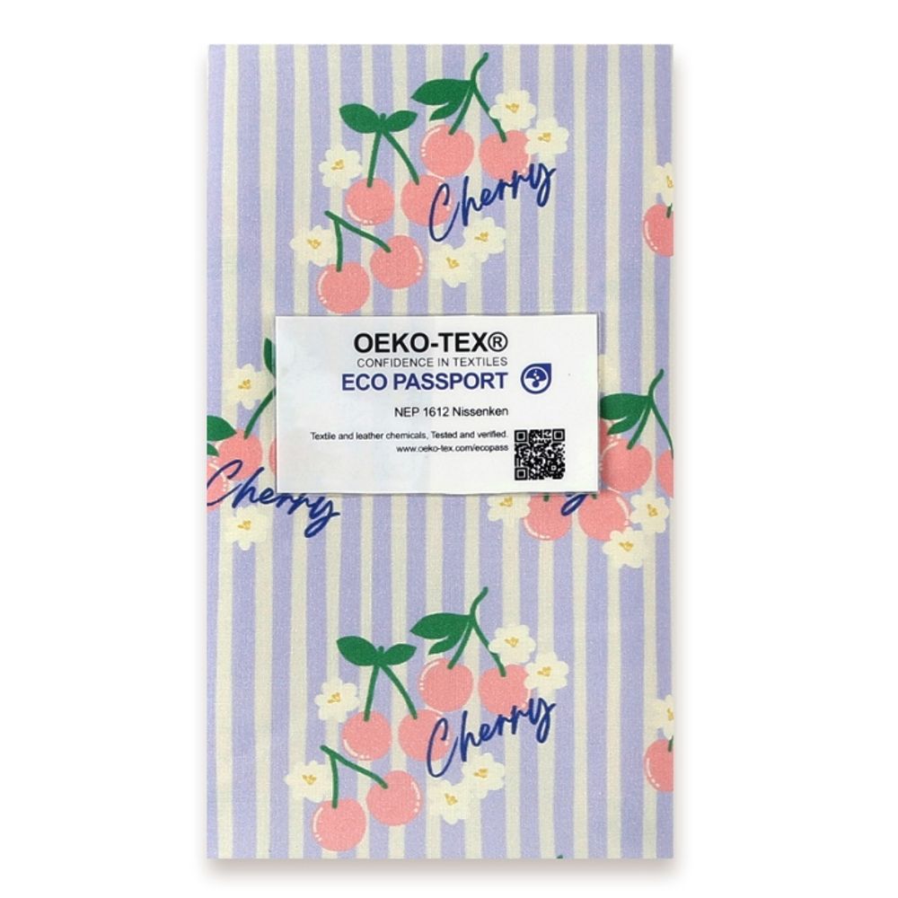 면 원단 체리 106cm(고정폭) X 90cm