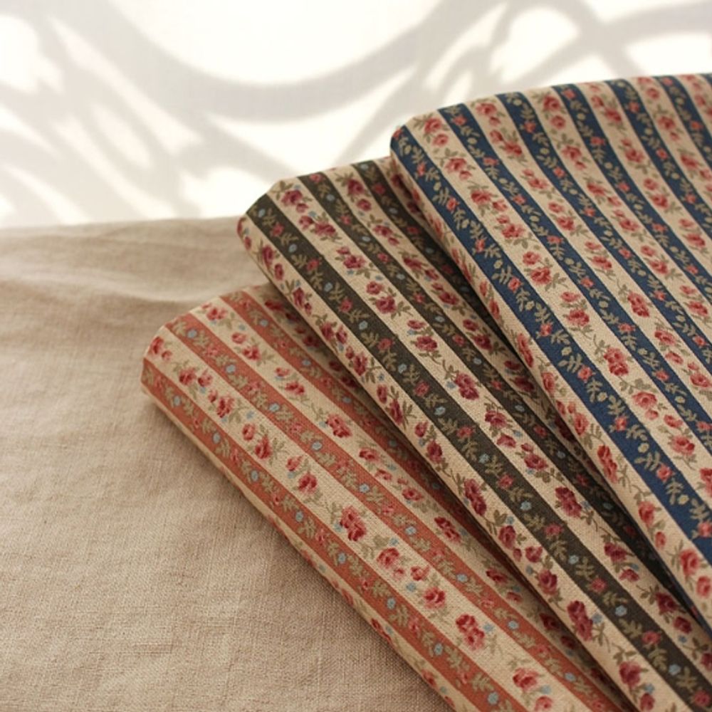 퀼트 면 원단 스트라이프 110cm X 90cm