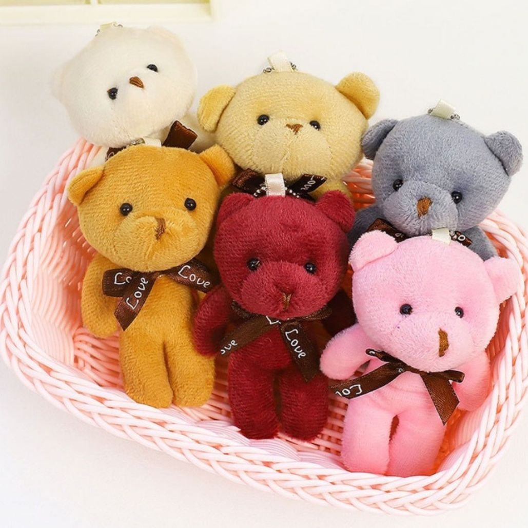 미니 곰 인형 키링 6컬러