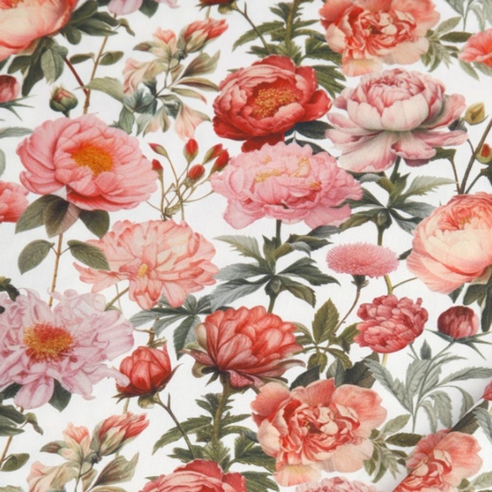 면 원단 컨트리 플라워 가로106cmX세로90cm