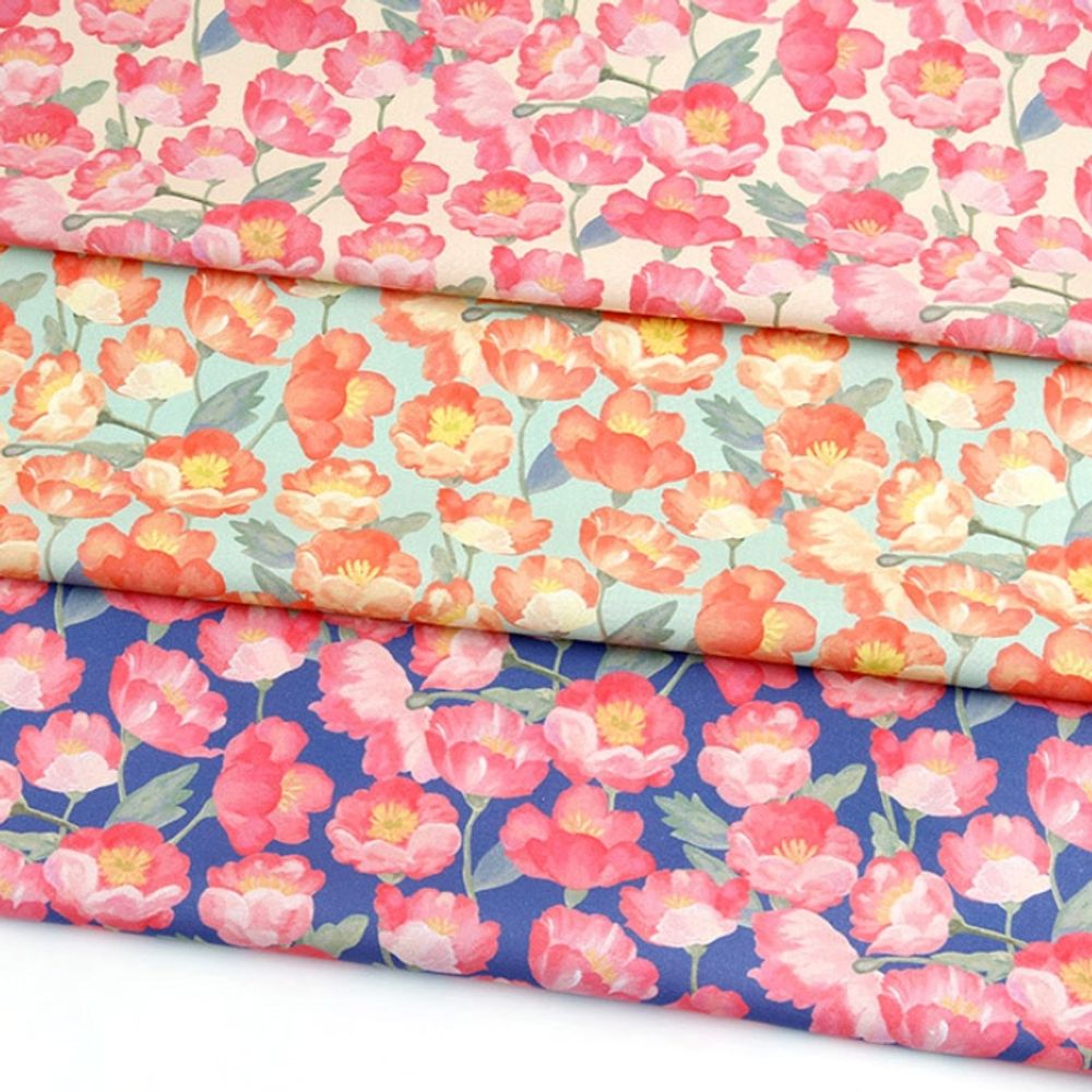 퀼트 면20수 플라워 원단 가로106cmX세로90cm