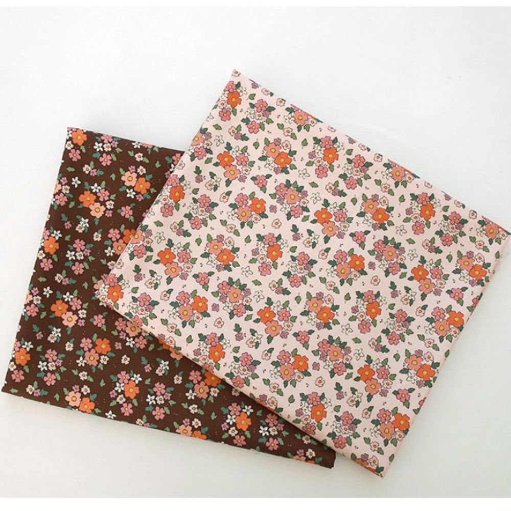 퀼트 면 원단 잔잔한 꽃 가로110cmX세로90cm