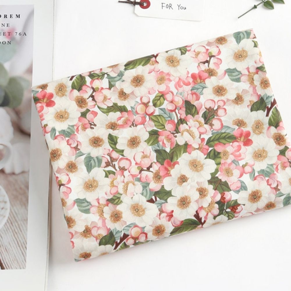 퀼트 면 원단 매화 가로106cmX세로90cm