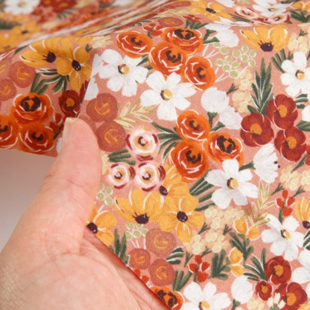 퀼트 면 원단 로맨틱 가로106cmX세로90cm