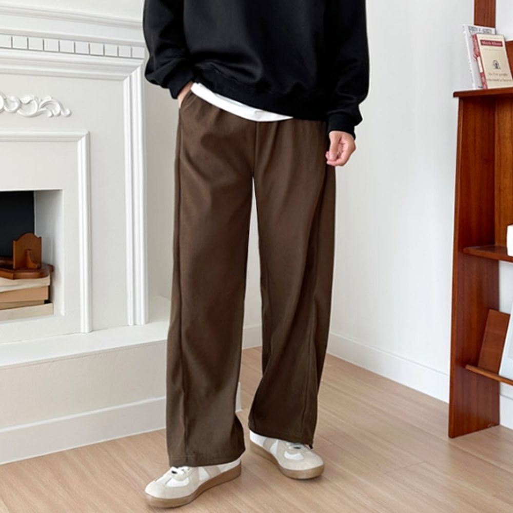 남자 츄리닝 운동복 트레이닝 밴딩 팬츠 와이드 조거 바지