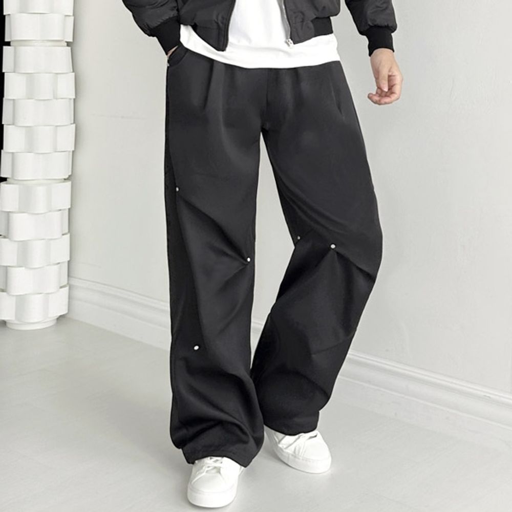 남자 트레이닝 운동복 츄리닝 팬츠 와이드 조거 스트링 바지