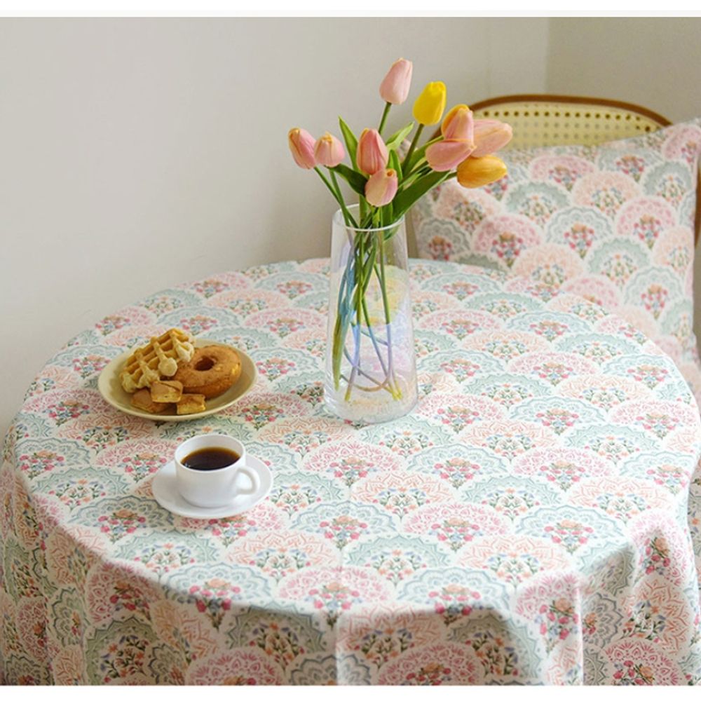 퀼트 순면 원단 플라워 110 x 90cm