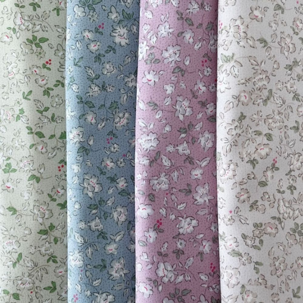 퀼트 면20수 원단 꽃 110cm(고정폭) x 90cm