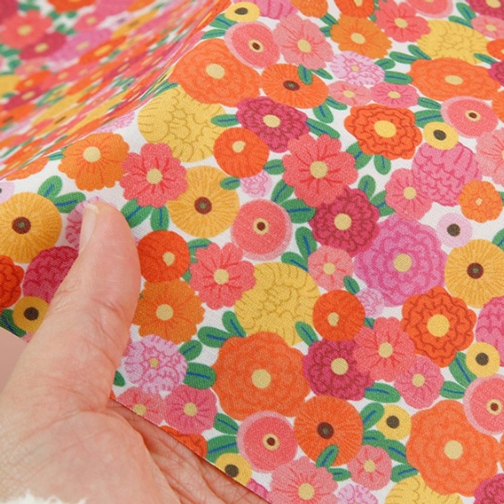 원단 면20수 플라워 가로106cmㅌ세로90cm