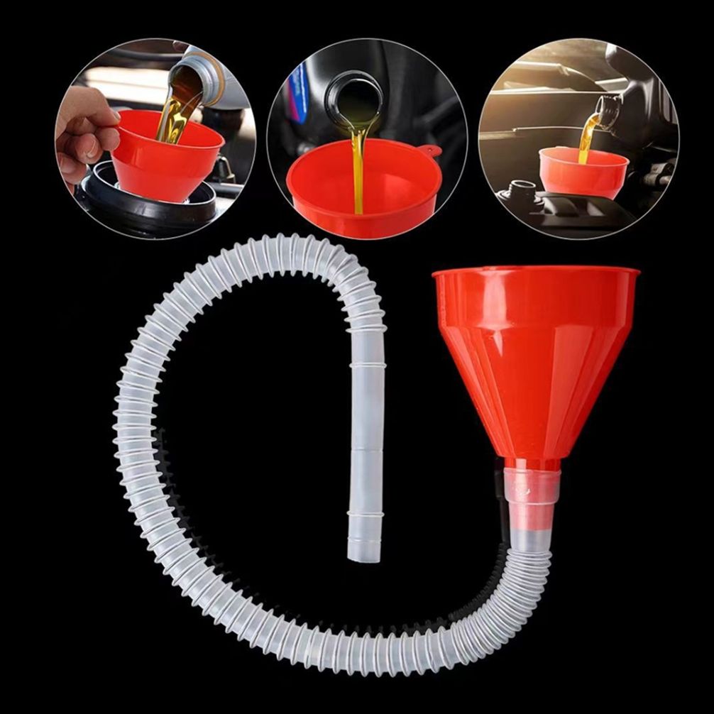 엔진오일 주유 깔대기 자바라 깔때기 차량용 교환 비상급유 요소수