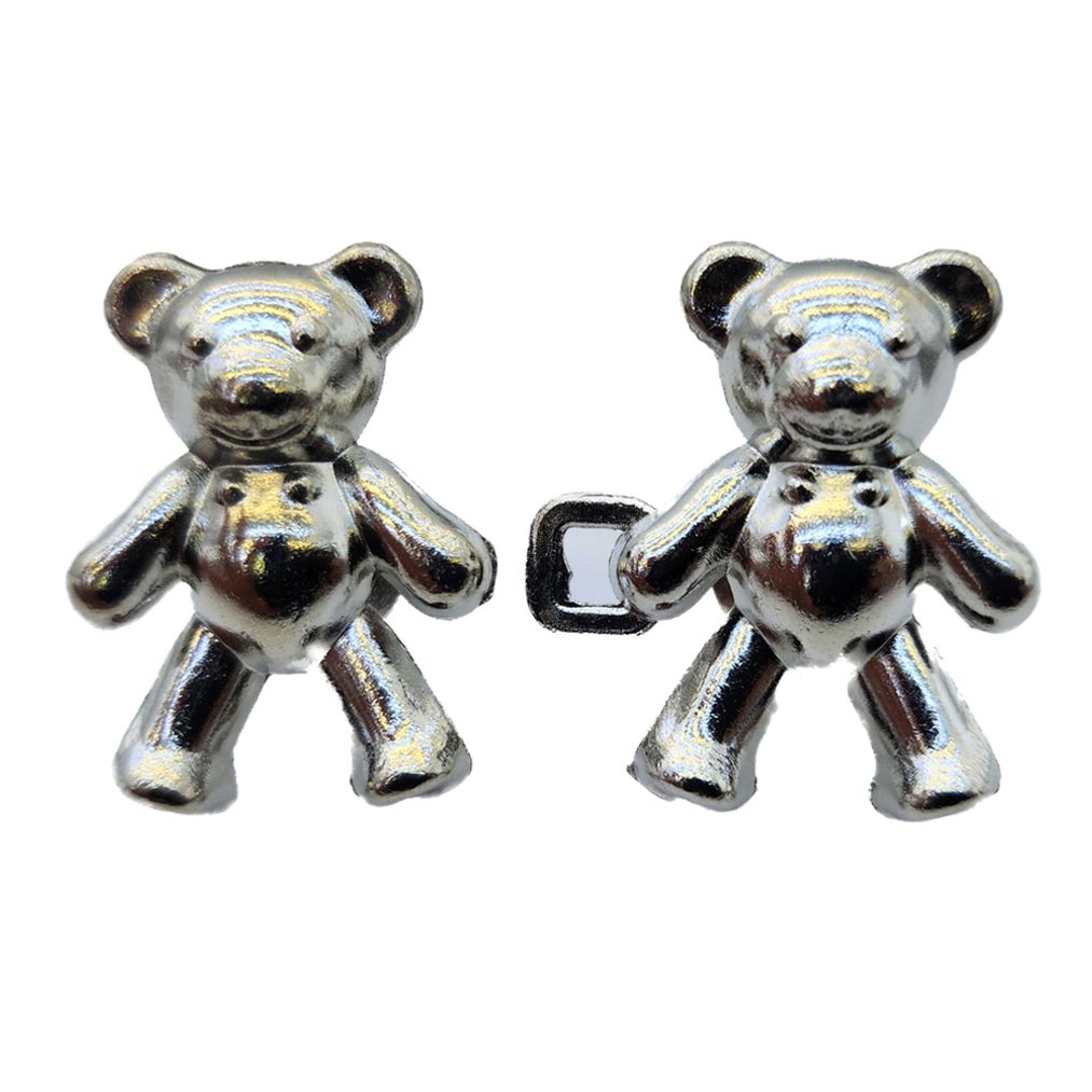 바지 허리 줄임 곰돌이 DIY 디자인 요술 단추 은색