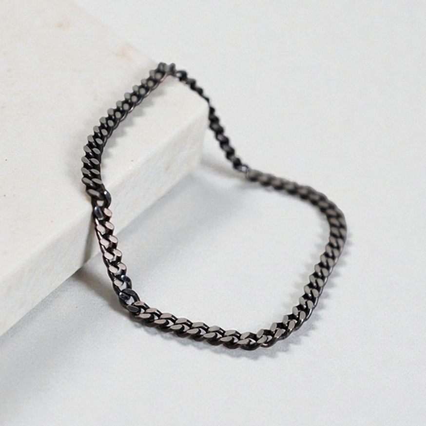 블랙 체인 써지컬 남자팔찌