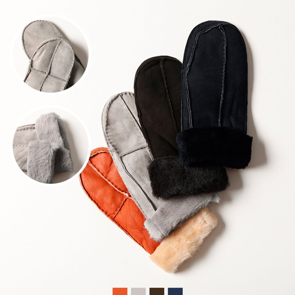 국산 리얼양가죽 무스탕 벙어리장갑