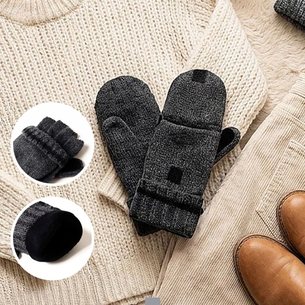 투툼한 울소재 핑거리스장갑