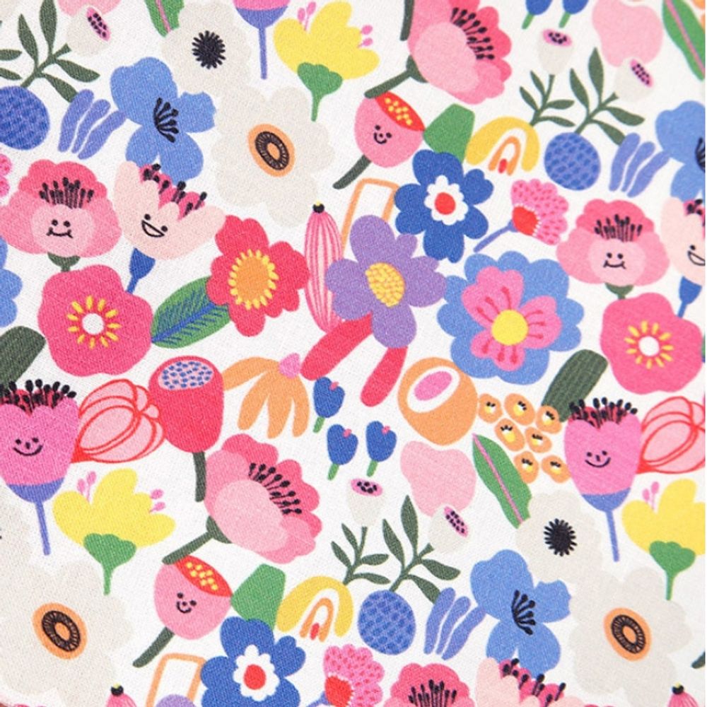 원단 면20수 귀여운 플라워