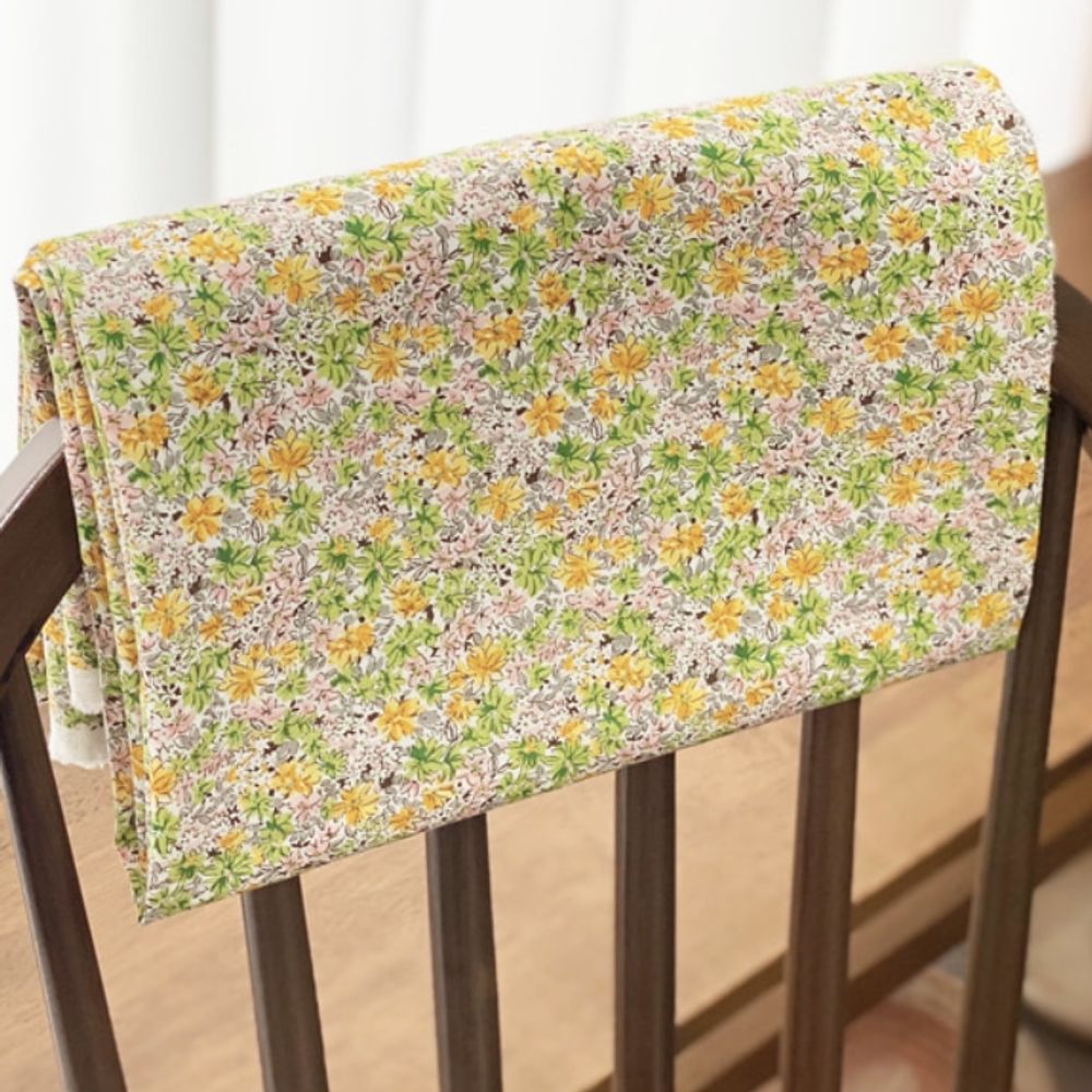 퀼트 만들기재료 원단 면30수 옐로우