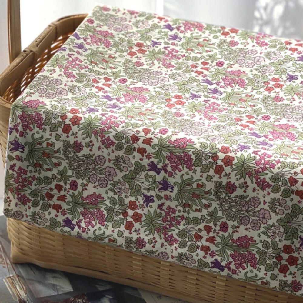 퀼트 만들기재료 원단 면30수 핑크 꽃