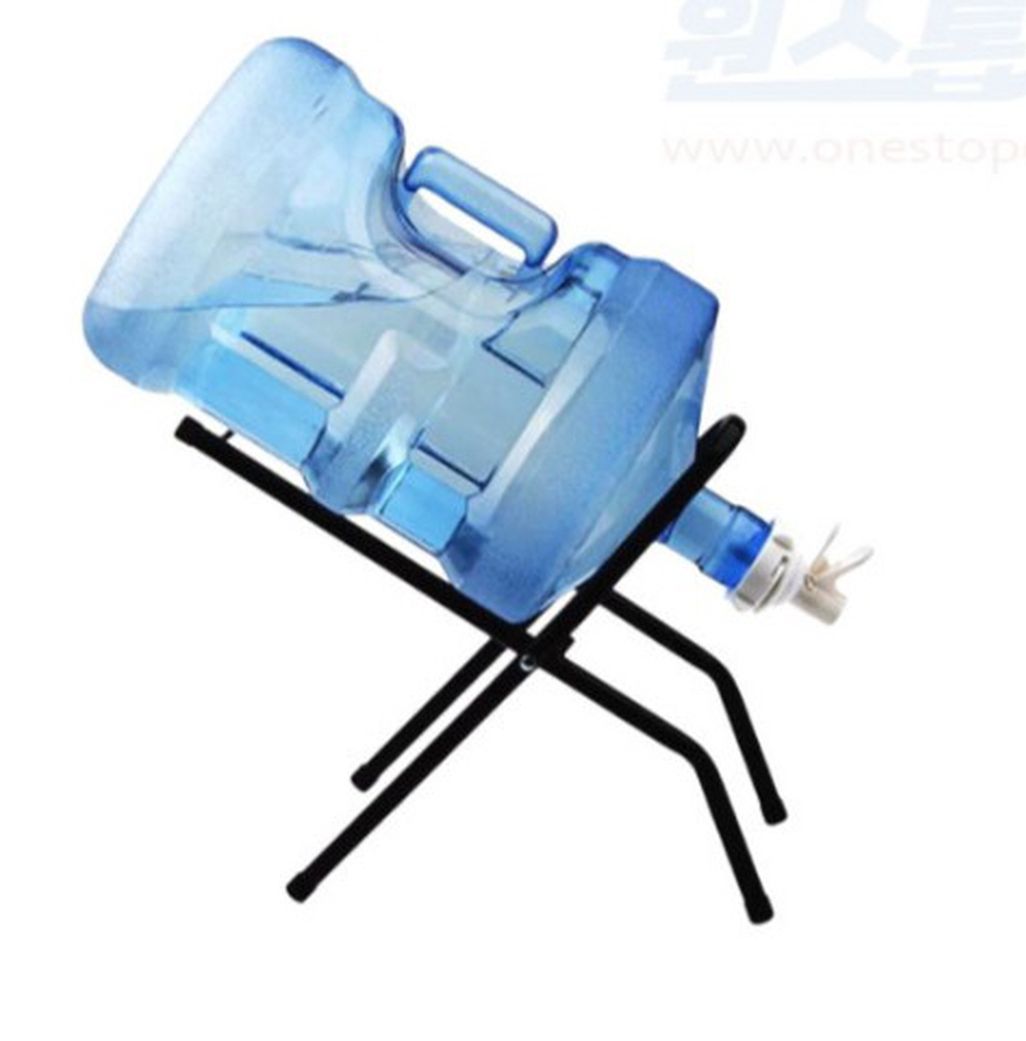 간이 캠핑 생수통 거치대 받침대