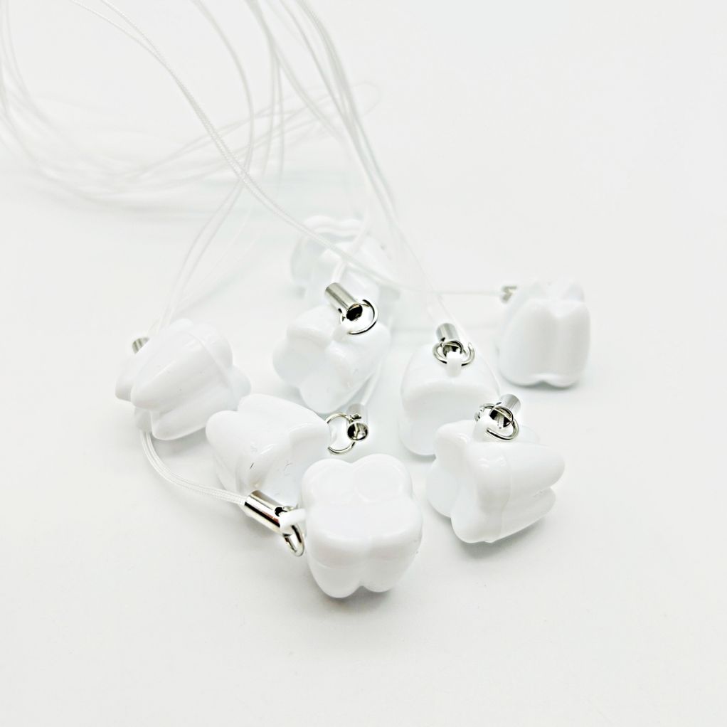 목걸이형 화이트 유치보관 케이스