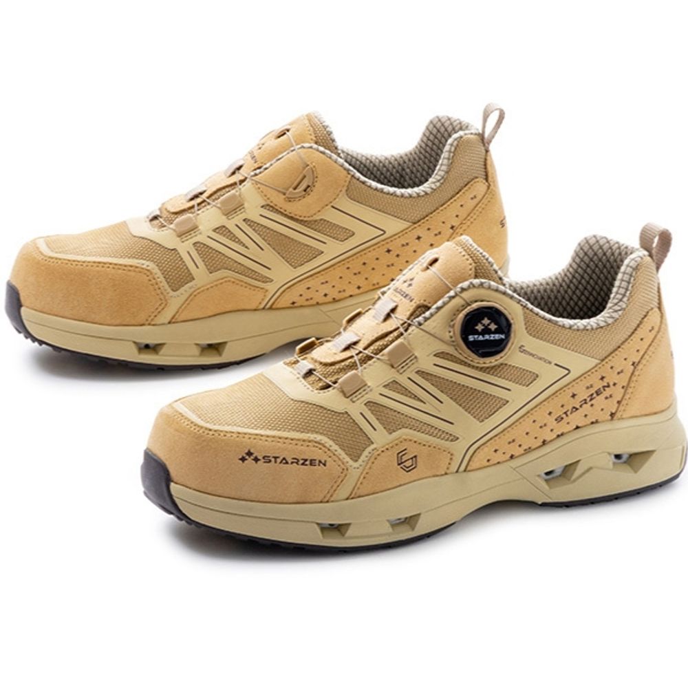 스타젠 안전화 현장화 건설화 작업신발 공장신발 베이지 4in