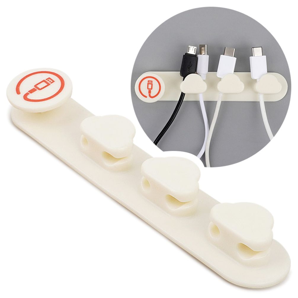 케이블 선정리 화이트 고정 홀더 전선 클립 usb 충전