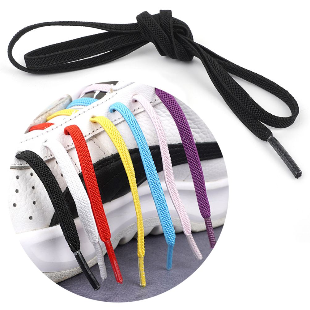 탄력 신발끈 2P 컬러 운동화끈  탄성 납짝 색깔 끈
