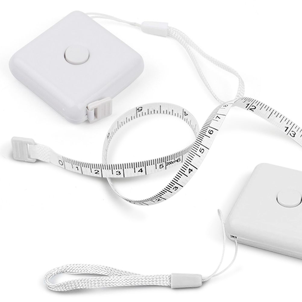 미니 줄자 2m 화이트 허리 휴대용 피팅 다이어트 옷