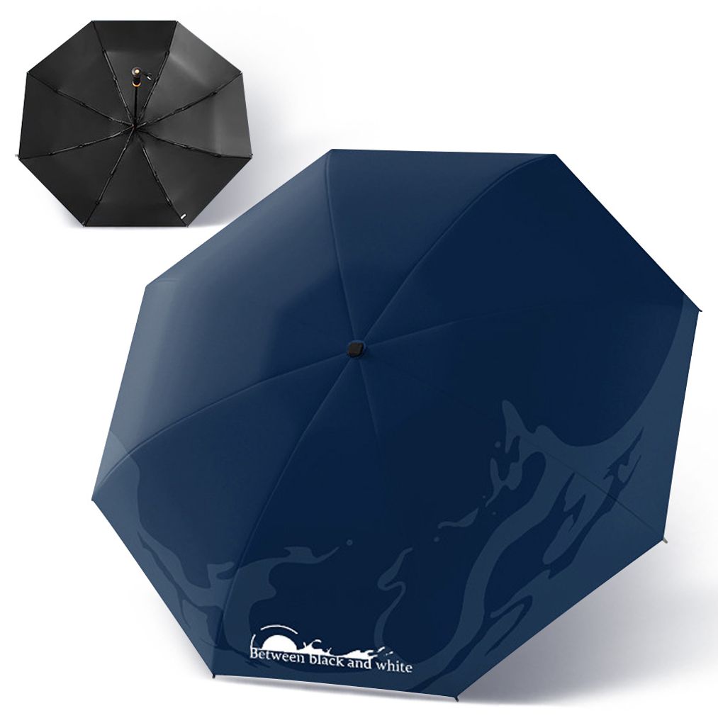 자외선 차단 미니 암막 우산 네이비 경량 양산 양우산