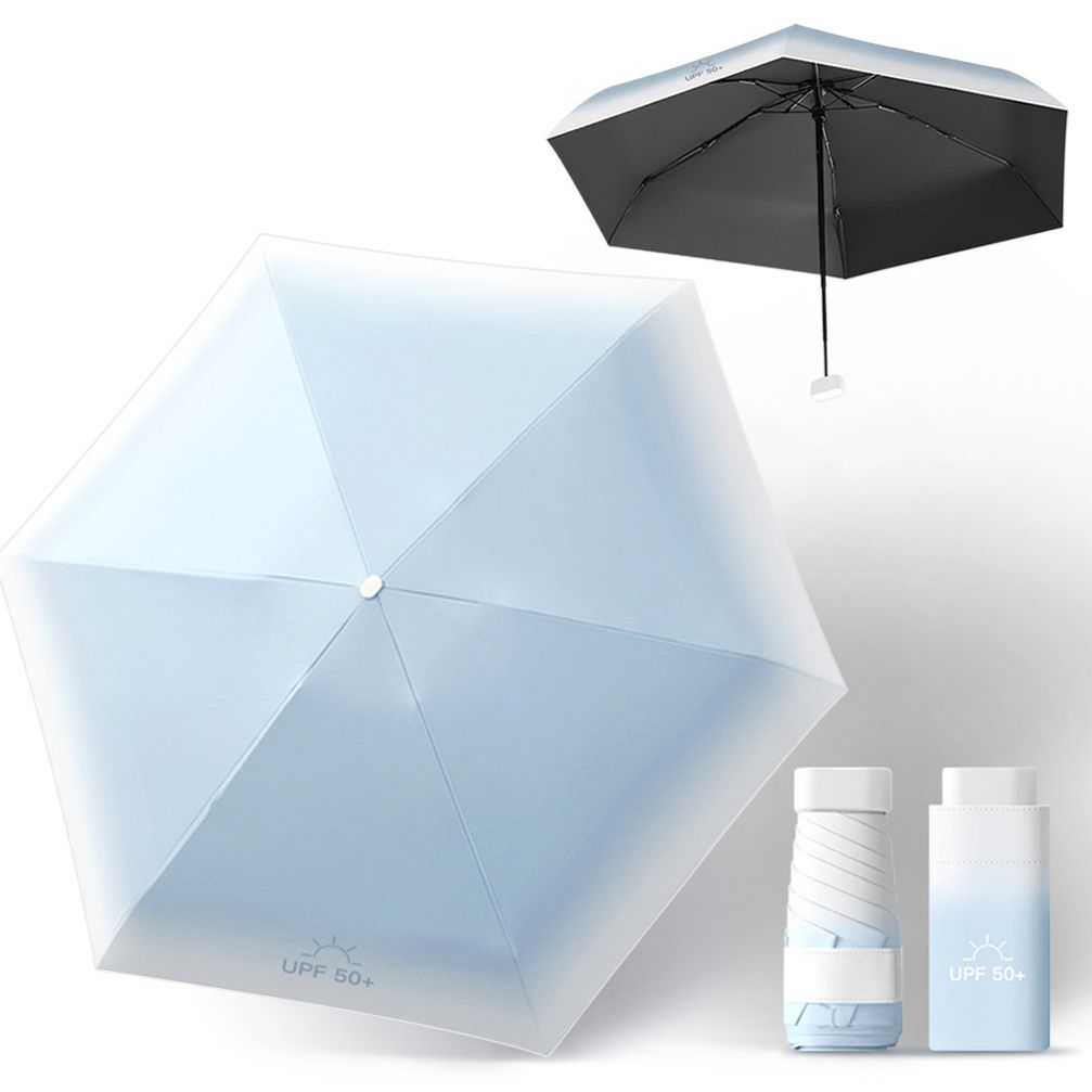초경량 미니 암막 우산 스카이블루 자외선차단 양산
