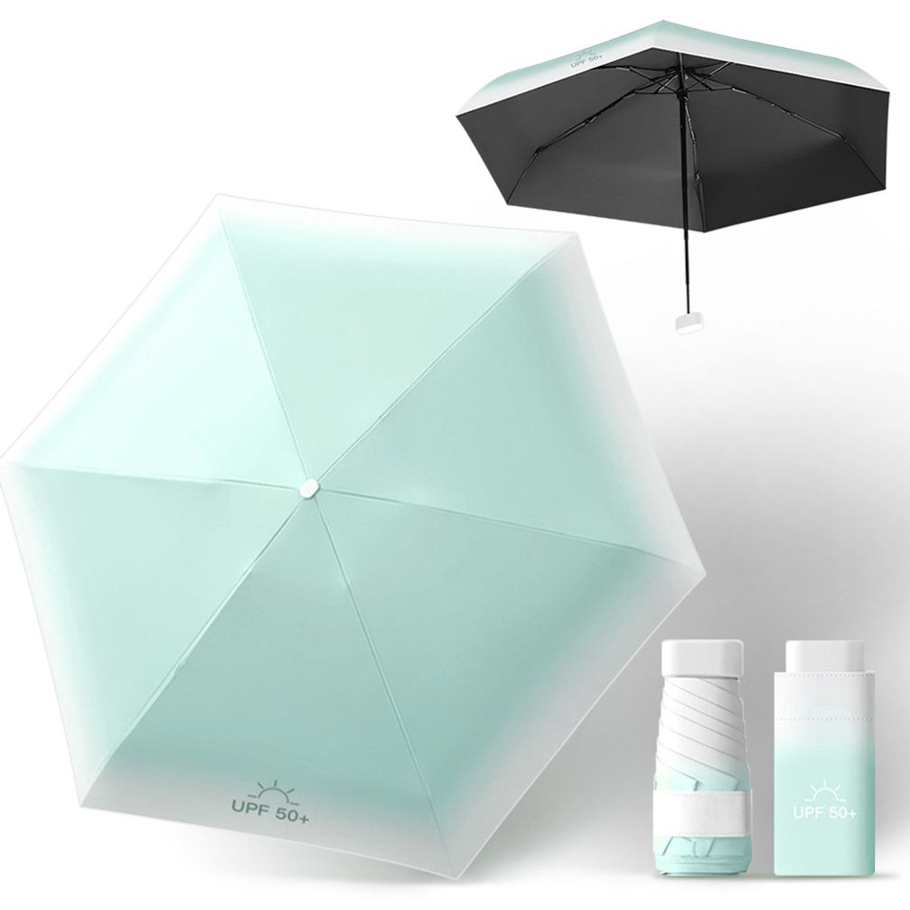 초경량 미니 암막 우산 민트 자외선차단 양산 양우산