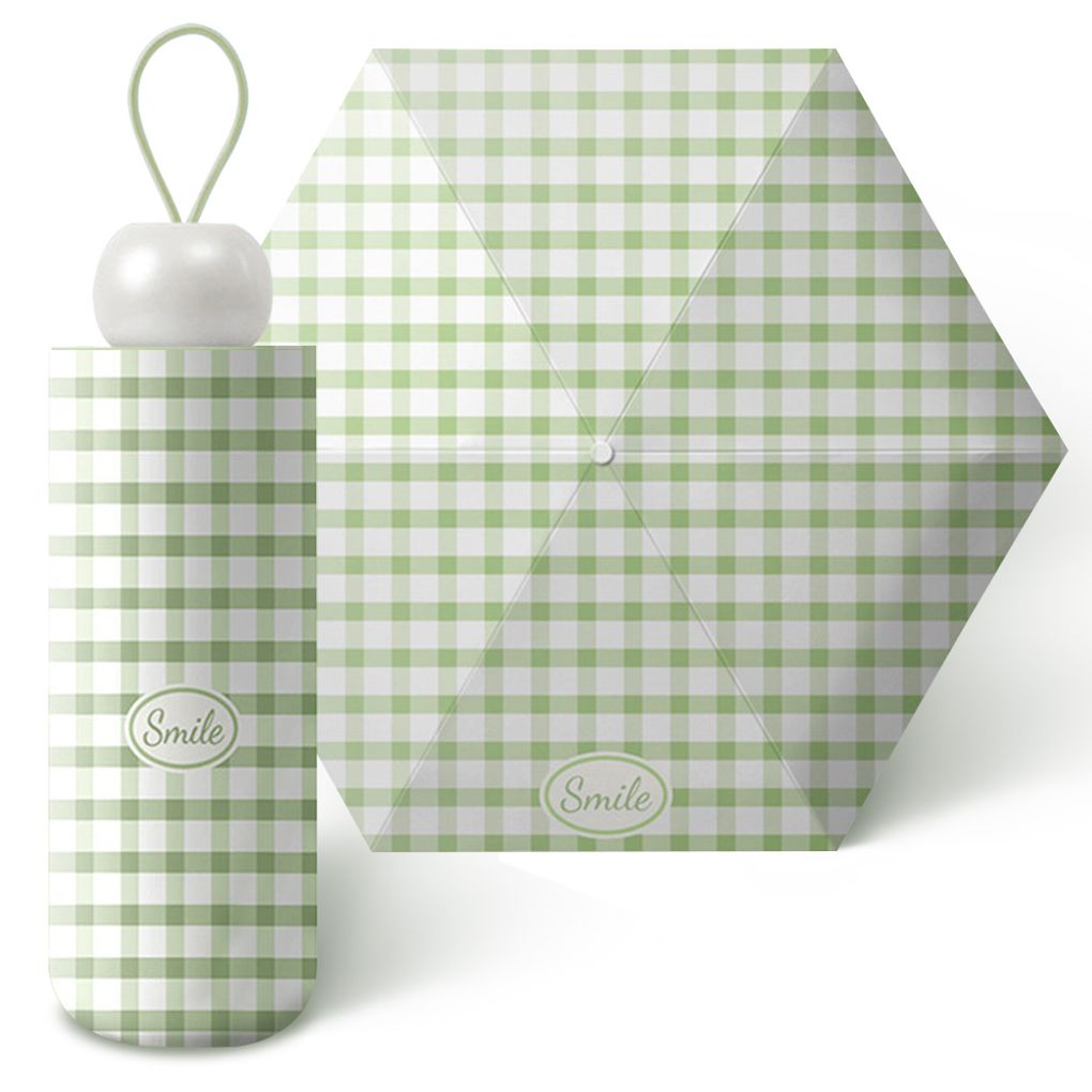 초경량 미니 암막 우산 체크 자외선차단 양산 양우산