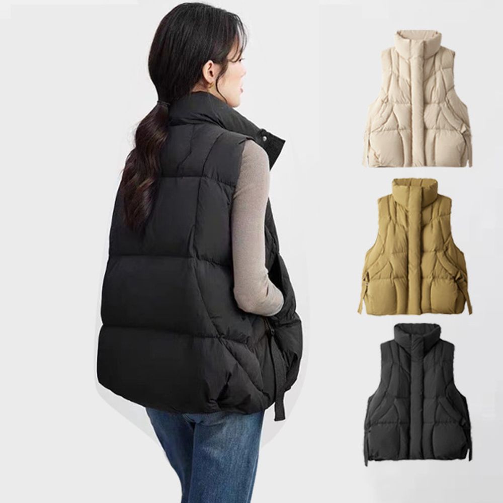 하이넥 데일리 볼륨 실루엣 베스트