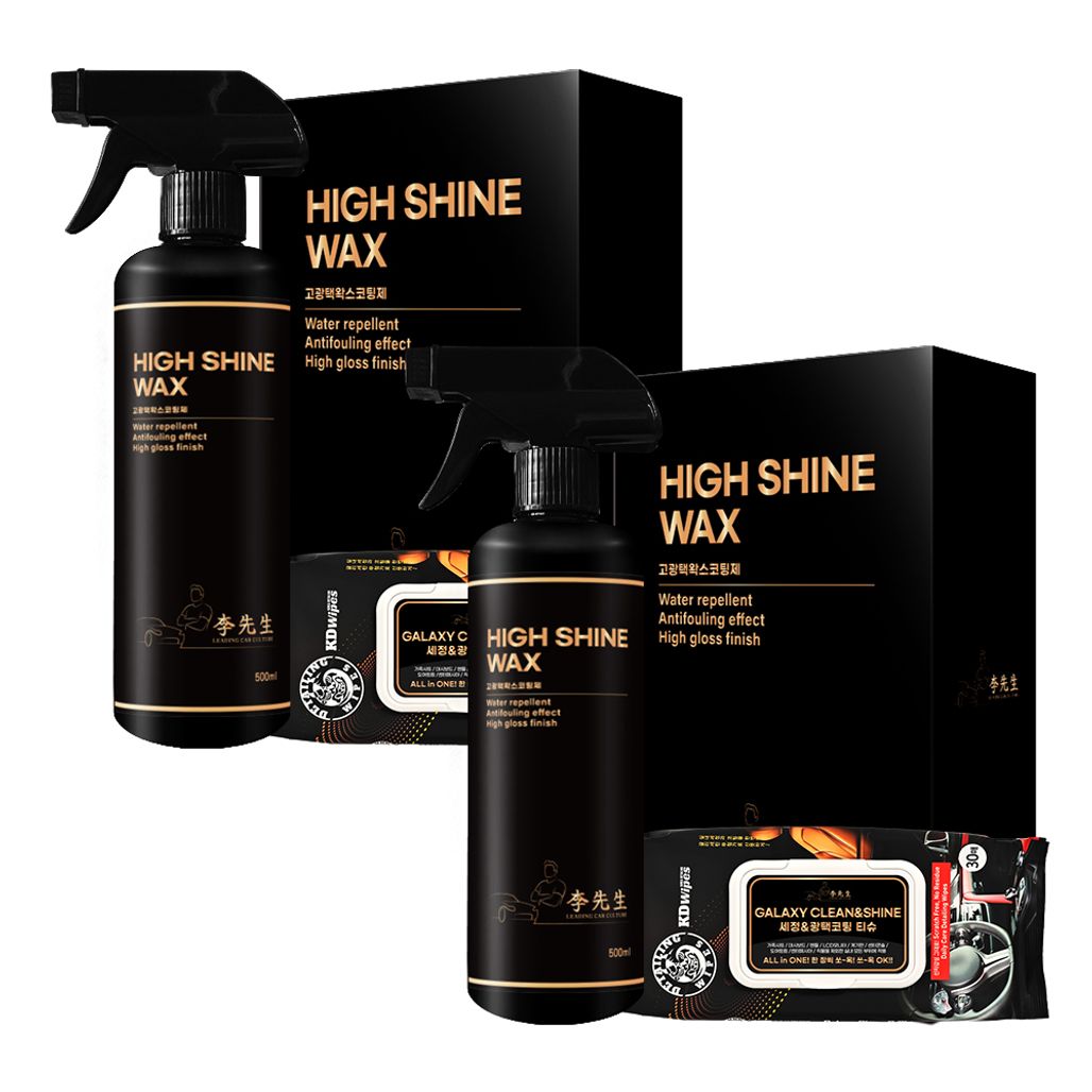 (카핫템) 1+1 이선생 카나우바 고광택왁스코팅제 500ml+세정광택코팅티슈 30매