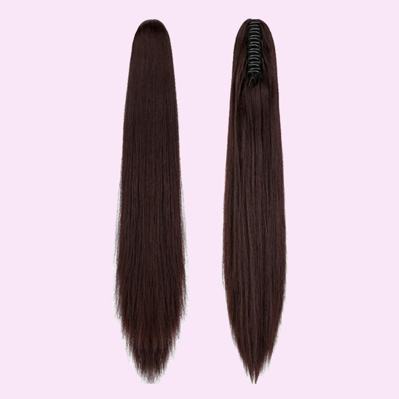 묶음머리 가발 여행 셀프 촬영 이미지 변신 포니테일