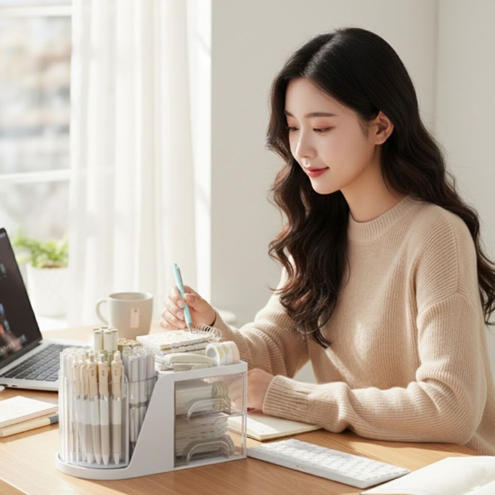 다용도 멀티 연필 볼펜 꽂이 홀더 필기구 정리 보관 수납 오거나이저 데스크 책상 직장인