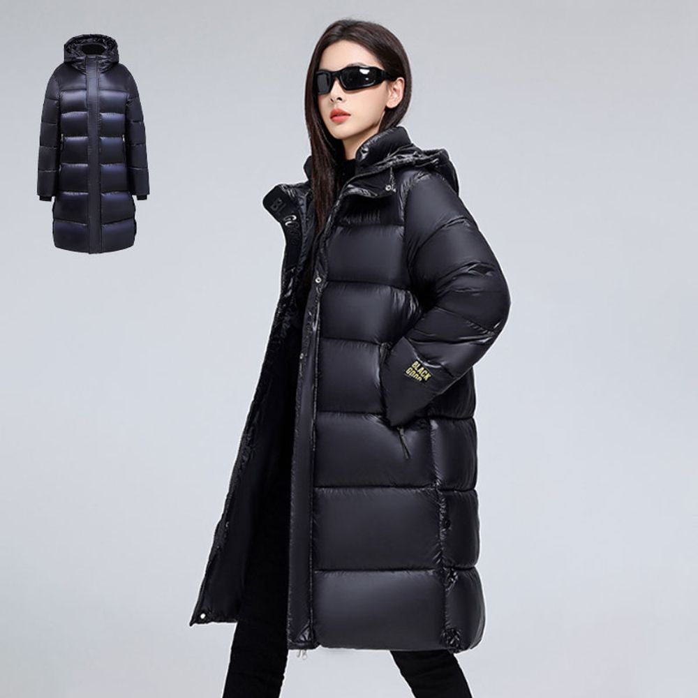 여성 세련된 롱패딩 하이넥 겨울 아우터